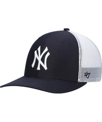 '47 Men's MLB Navy/White New York Yankees Primary Logo Trucker Snapback Hat