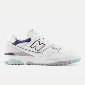 550 Sneaker (White + Mint + Navy)