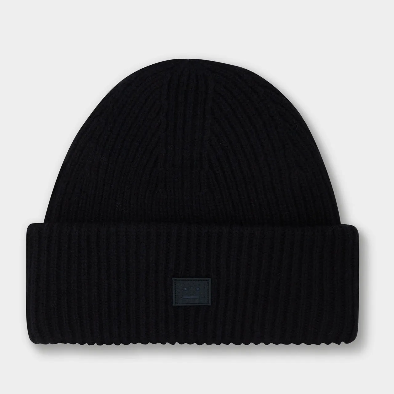 ACNE STUDIOS The Sustainable Edit Pansy Face Wool Beanie Hat - Black