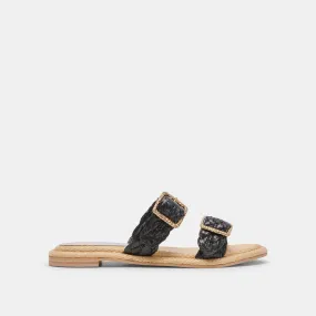 ALAINA SANDALS ONYX RAFFIA– Dolce Vita 6967323557954