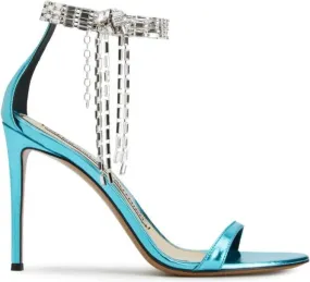 Alexandre Vauthier 105mm crystal-embellished sandals Blue