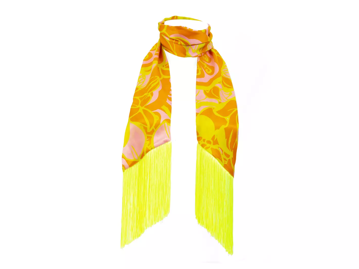 Apparel Kits Floral Skinny Scarf Skinny fringe scarf