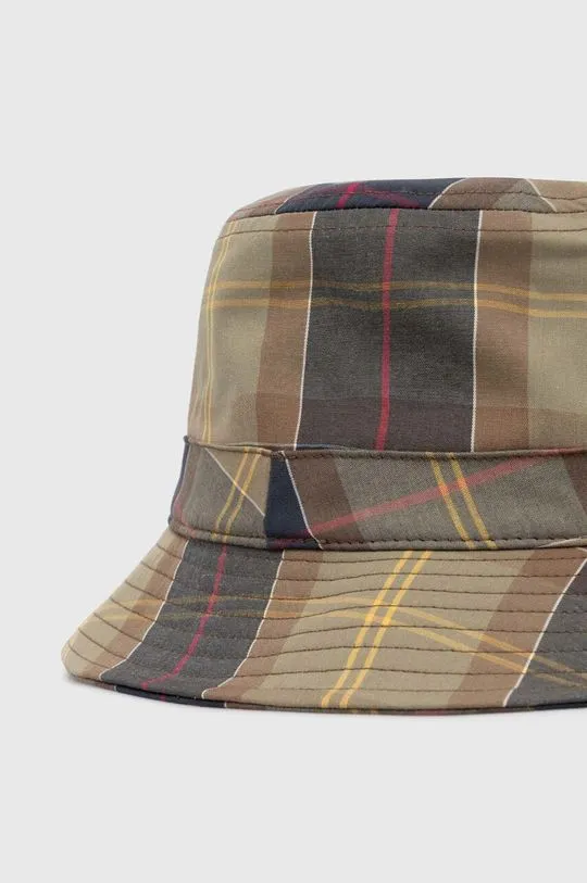 Barbour cotton hat Tartan Bucket Hat green color MHA0618