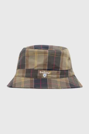 Barbour cotton hat Tartan Bucket Hat green color MHA0618