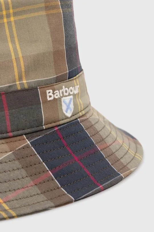 Barbour cotton hat Tartan Bucket Hat green color MHA0618