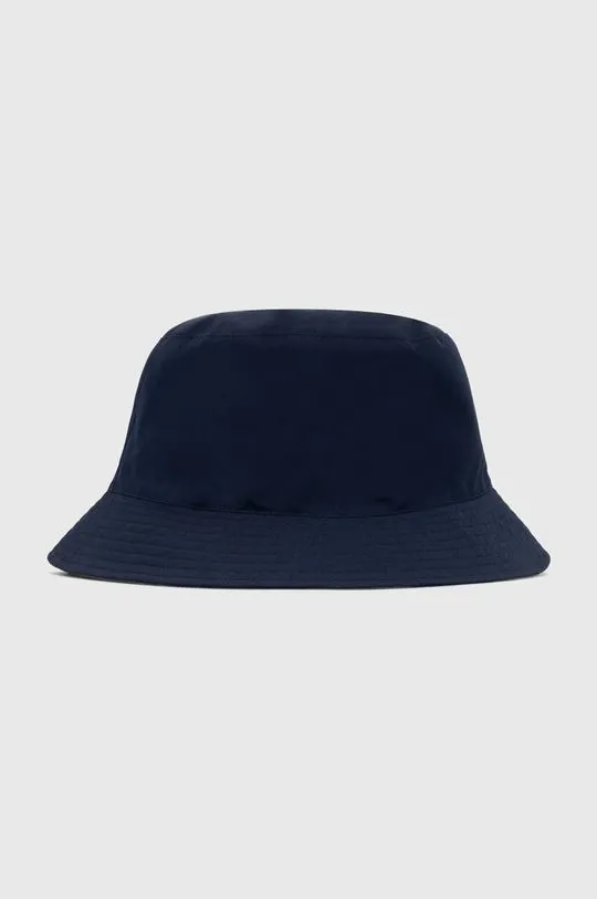 Barbour reversible hat Hutton Reversible Bucket Hat navy blue color MHA0839