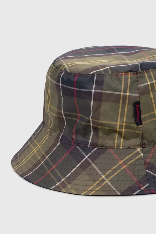 Barbour reversible hat Hutton Reversible Bucket Hat navy blue color MHA0839