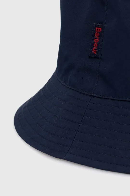 Barbour reversible hat Hutton Reversible Bucket Hat navy blue color MHA0839