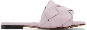 Bottega Veneta Pink Intrecciato 'The Lido' Sandals