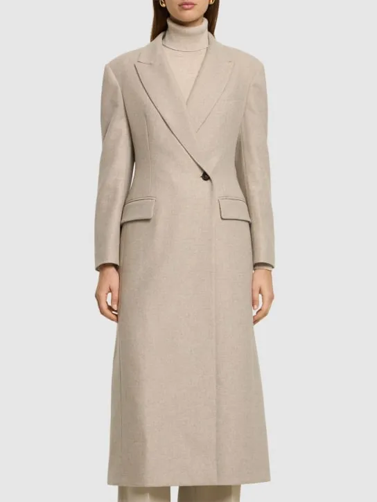 Brunello Cucinelli   Compact wool blend coat 