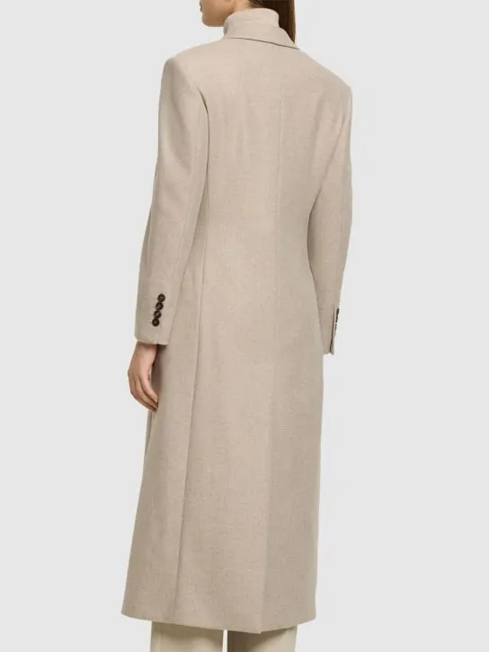 Brunello Cucinelli   Compact wool blend coat 