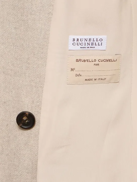 Brunello Cucinelli   Compact wool blend coat 