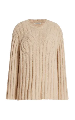 By Malene Birger Ribbed-Knit Stretch-Wool Sweater