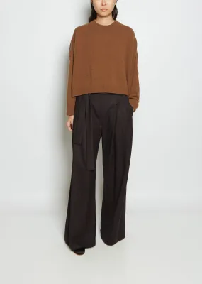 Cashmere Chunky Sweater — Brown