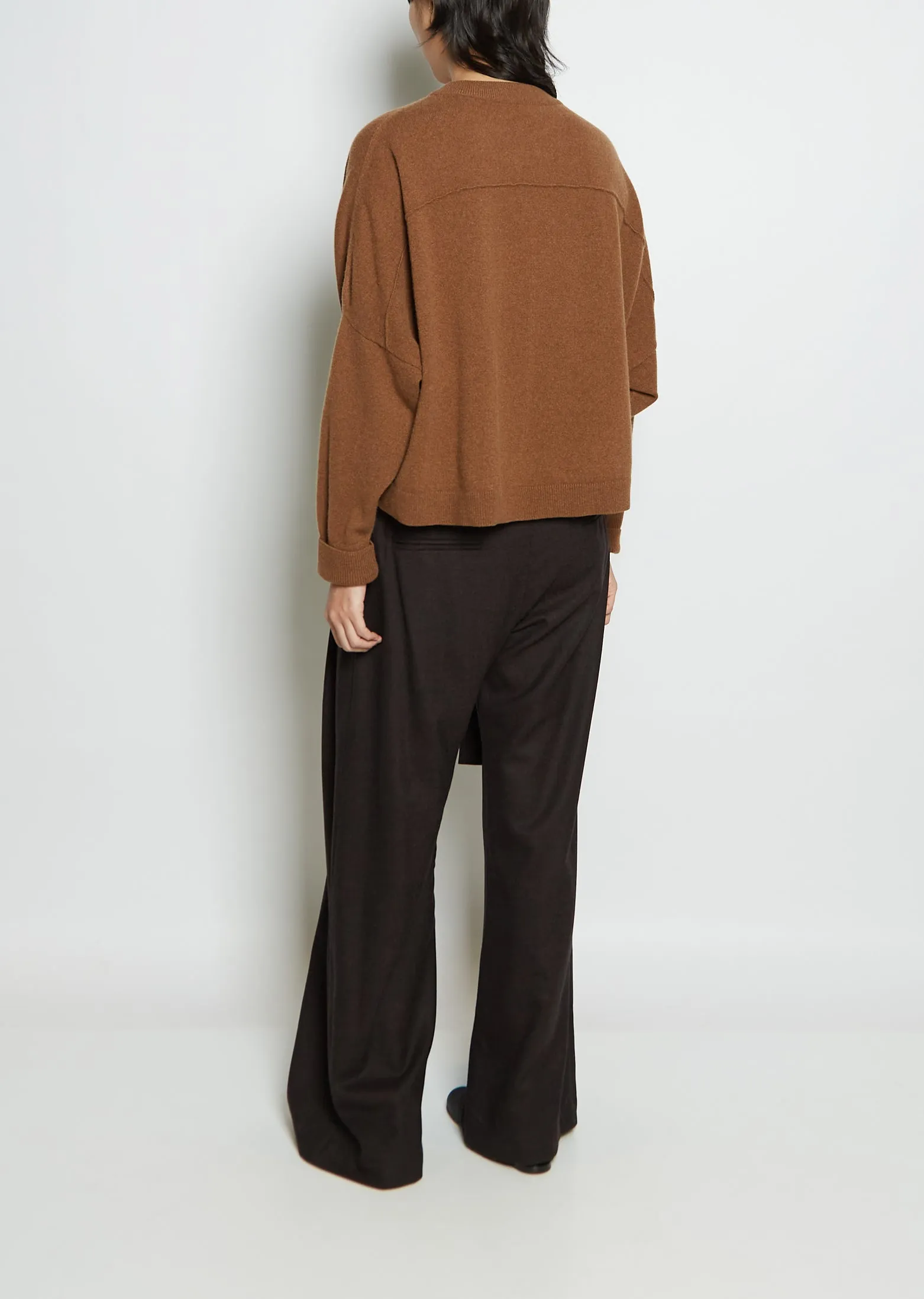 Cashmere Chunky Sweater — Brown