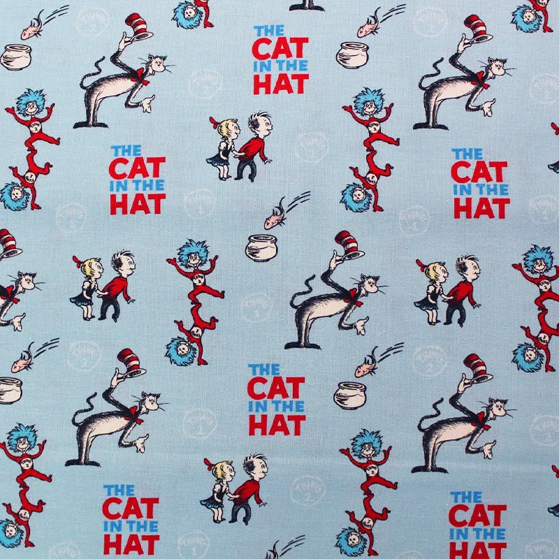 Cat in the Hat Craft Cotton - Blue