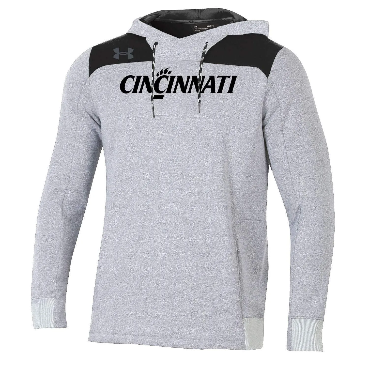 Cincinnati Bearcats Under Armour Gray ColdGear Loose Sideline Hoodie Sweatshirt