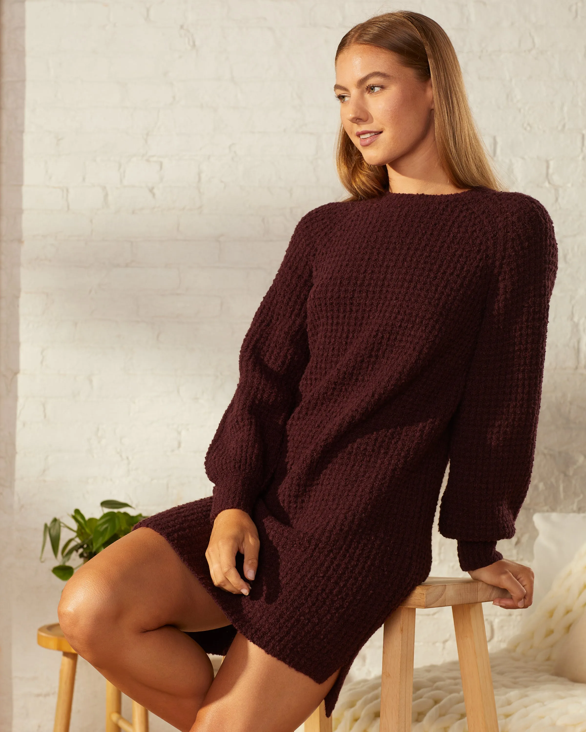 Cozy Crewneck Sweater Dress