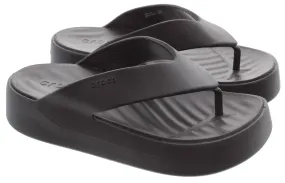 CROCS Ladies Getaway Toe Post Sandals In Black