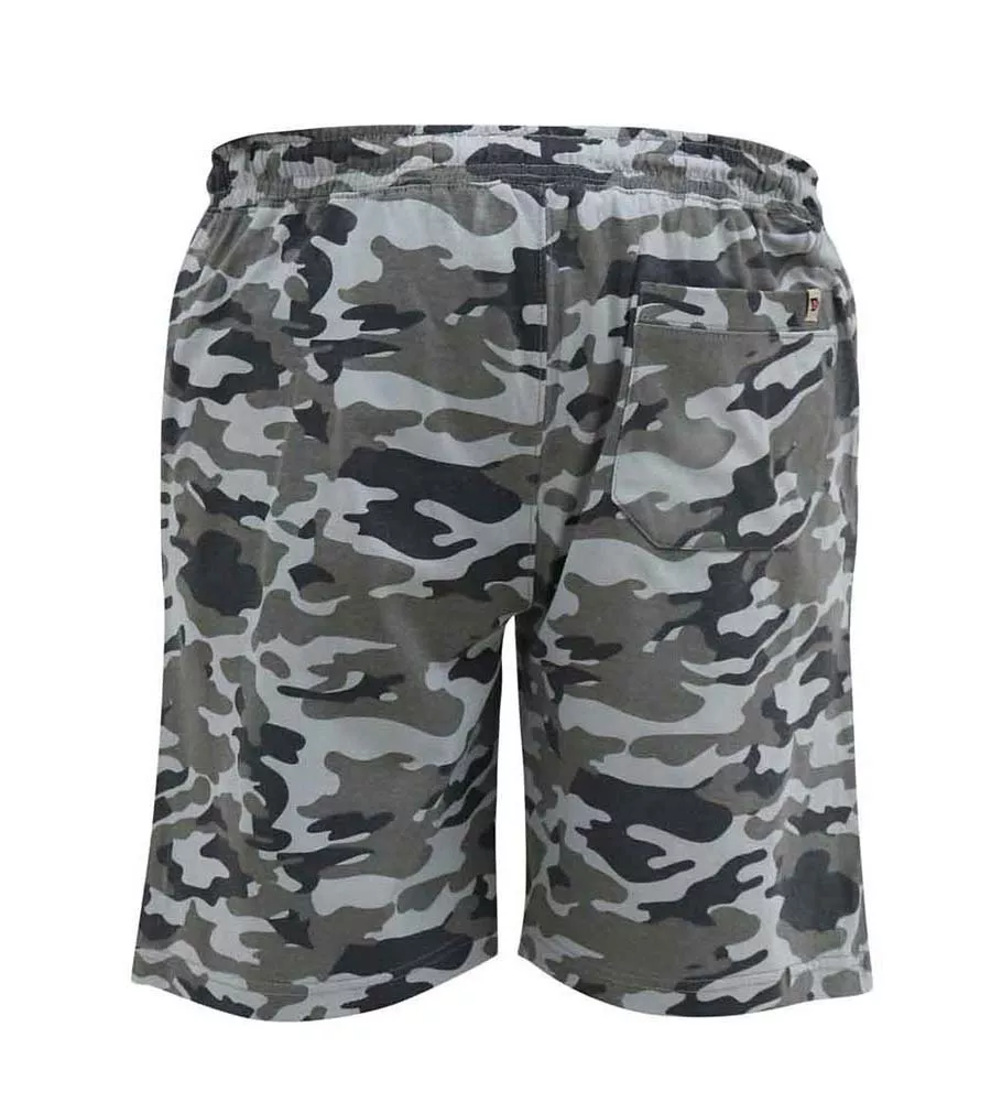 D555 Mens Jersey Camouflage Shorts With Elasticated Waist (CARLTON)