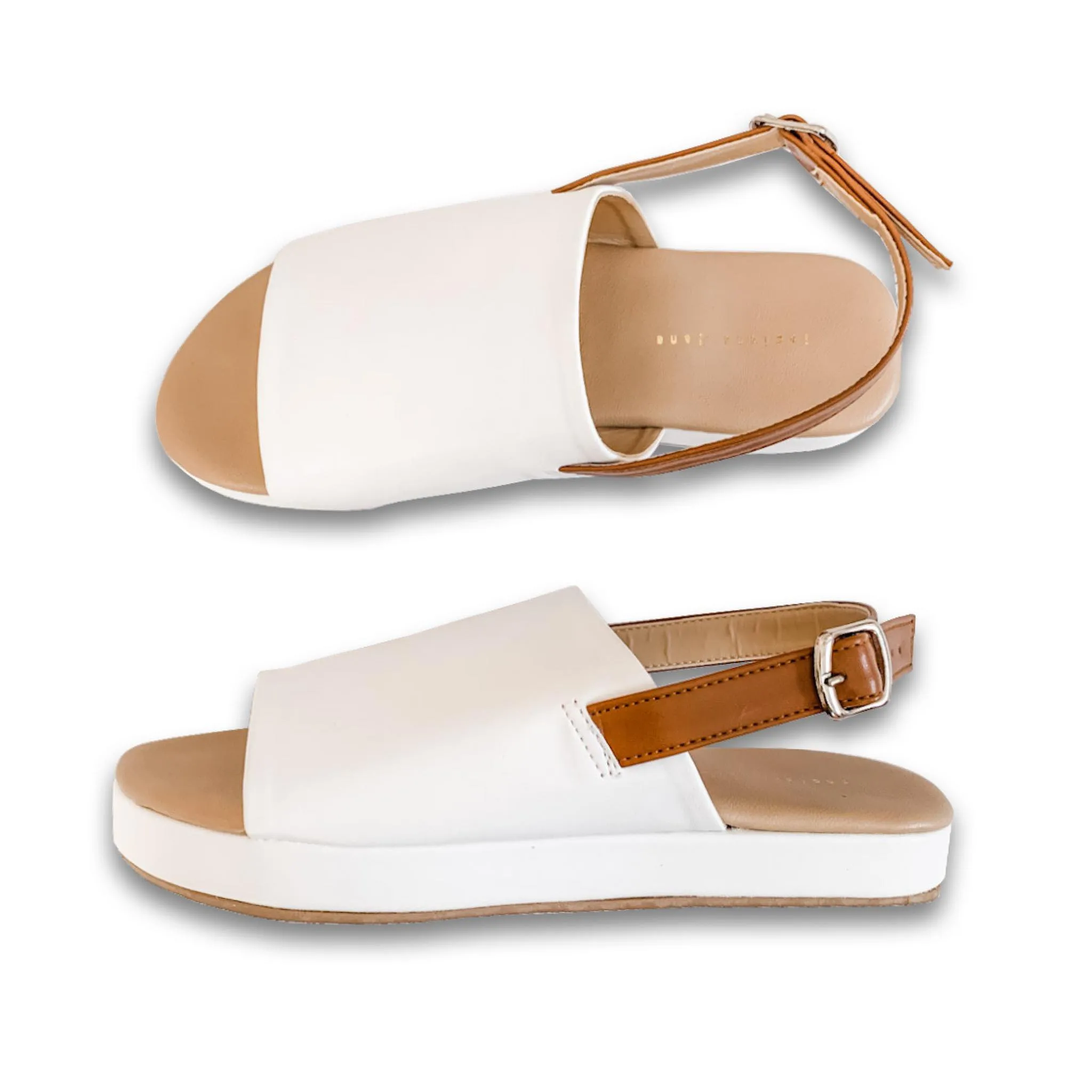 DELILAH White 1 Platform Sandals