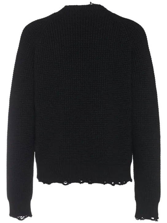 Dsquared2   Distressed crewneck sweater 