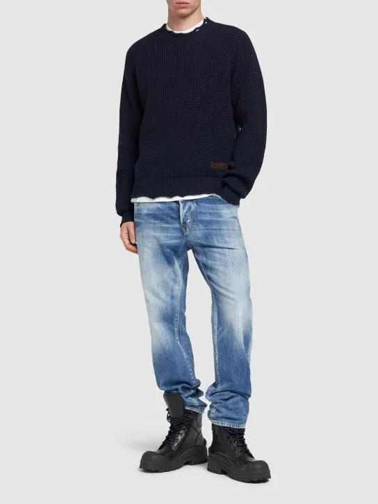 Dsquared2   Distressed crewneck sweater 