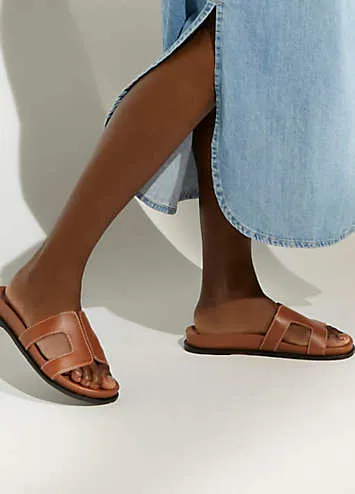 Dune London Loupa Footbed Flat Sandals | Grattan