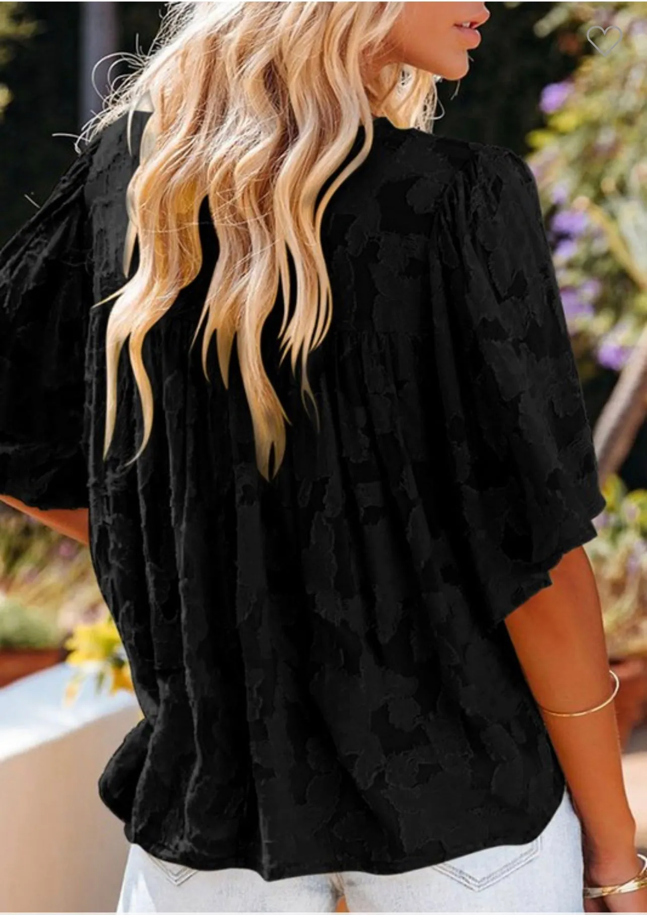 Floral Textured Blouse