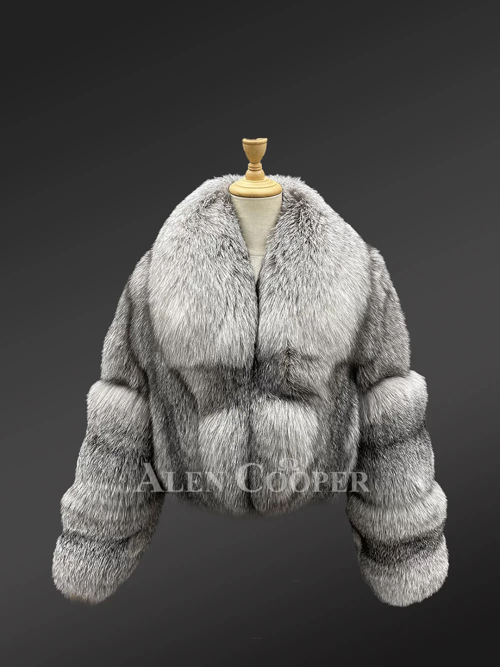 Fox Crop Coat Women in Golden