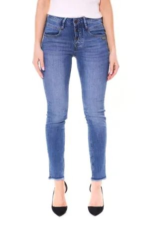 GANG JEANS Medina jeans skinny pantaloni cropped in denim da donna slim fit 35179327 blu