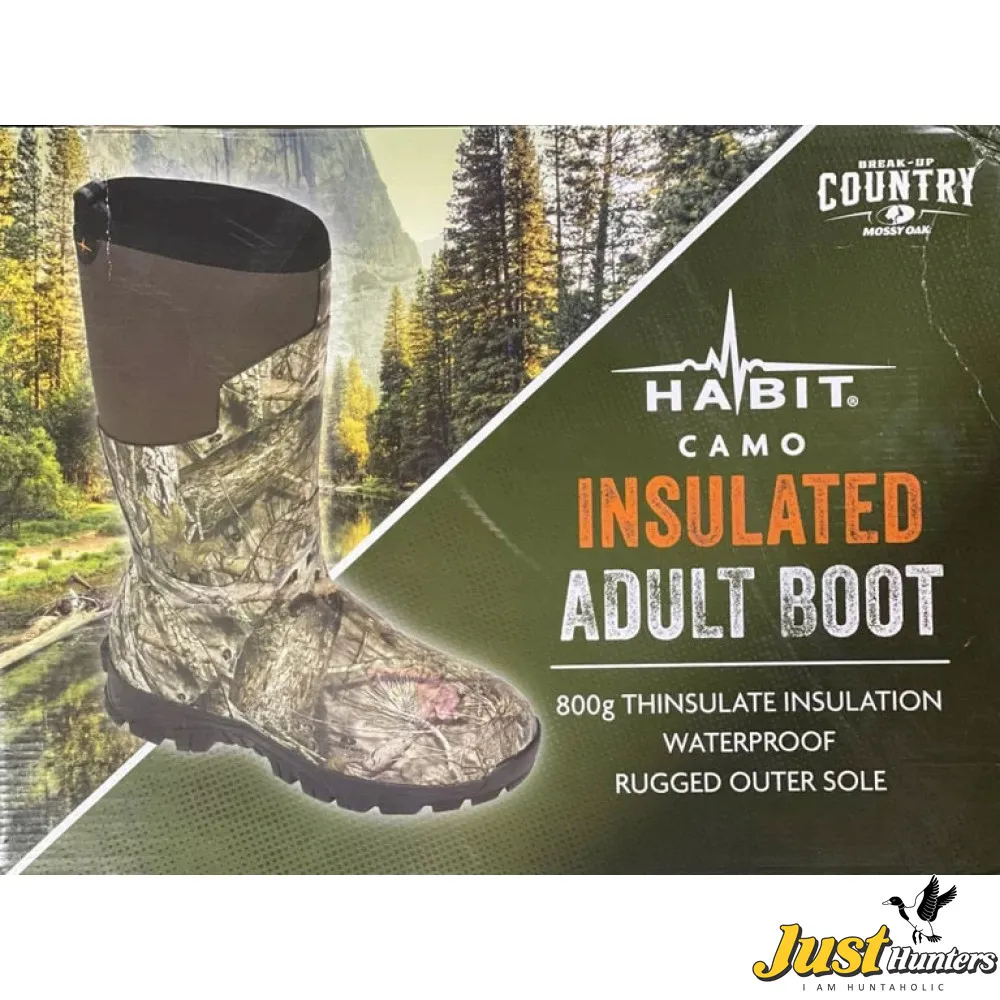 Habit Outdoor Realtree Men’s 800gram Insulated 15" Waterproof Rubber Boots