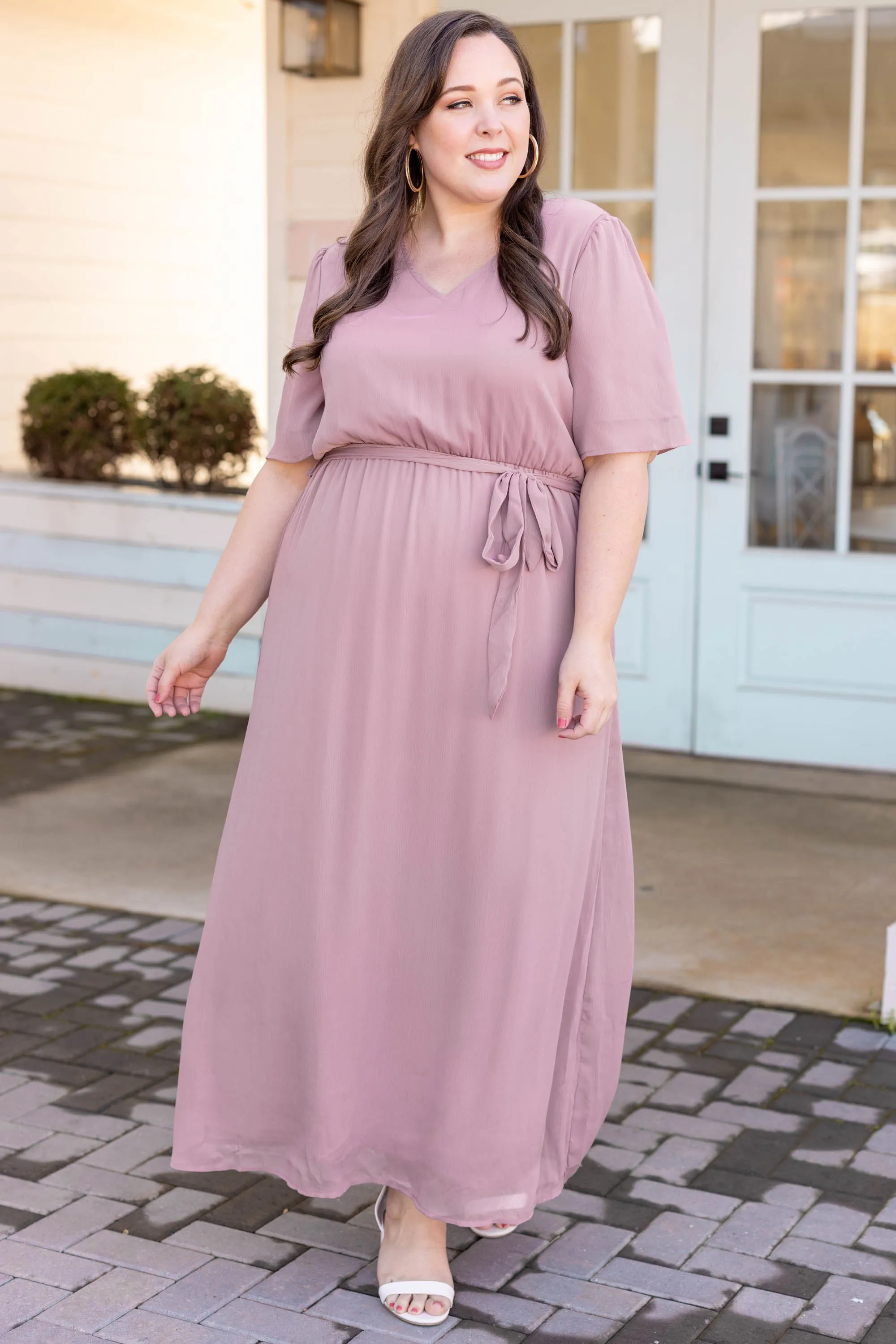 Had Me At Hello Dress, Mauve