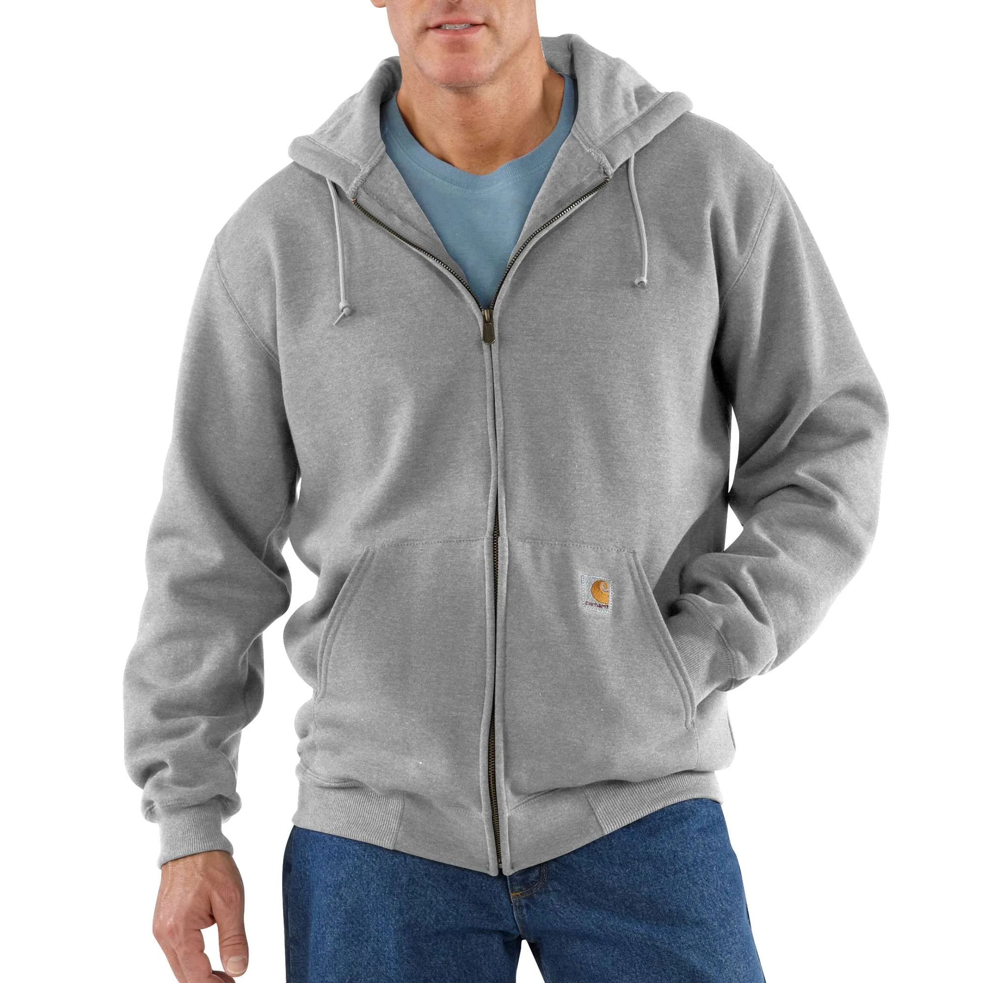 Heavyweight Hooded Zip-Front Sweatshirt