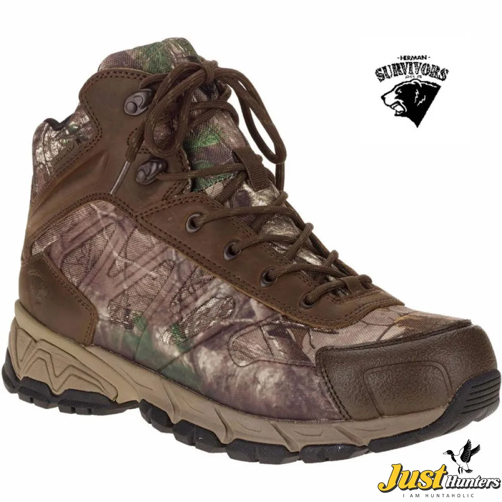 Herman Survivors Waterproof Insulated Realtree Camo Hunting Hiking Boots