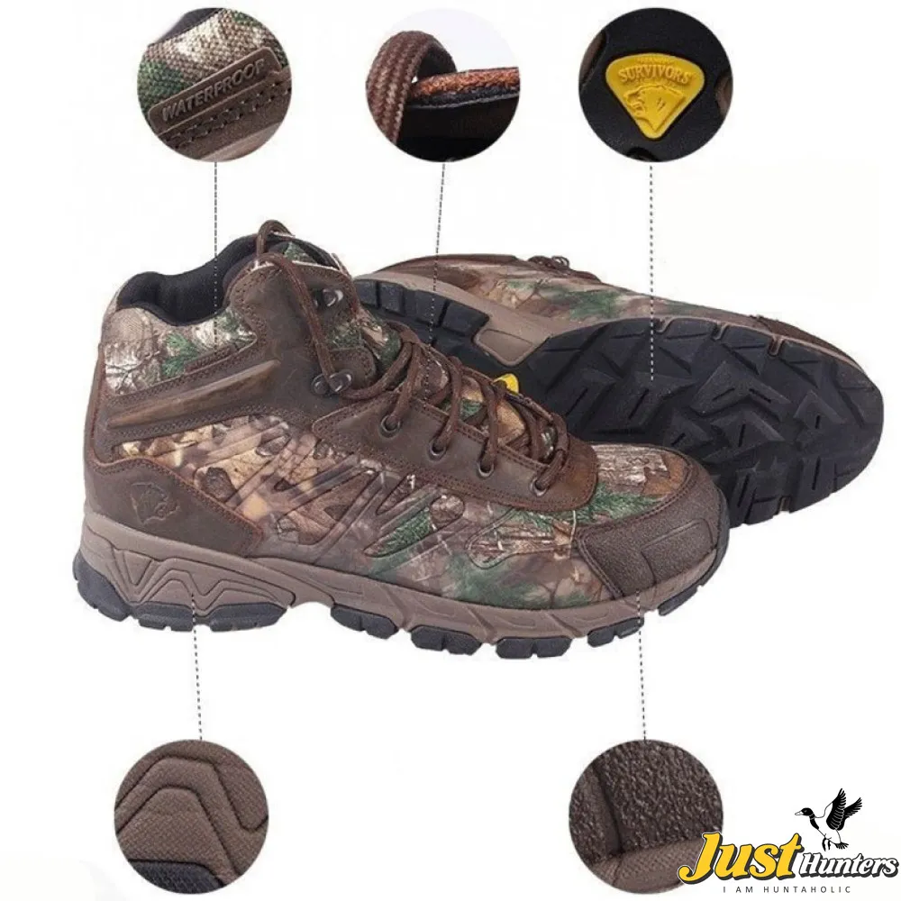 Herman Survivors Waterproof Insulated Realtree Camo Hunting Hiking Boots