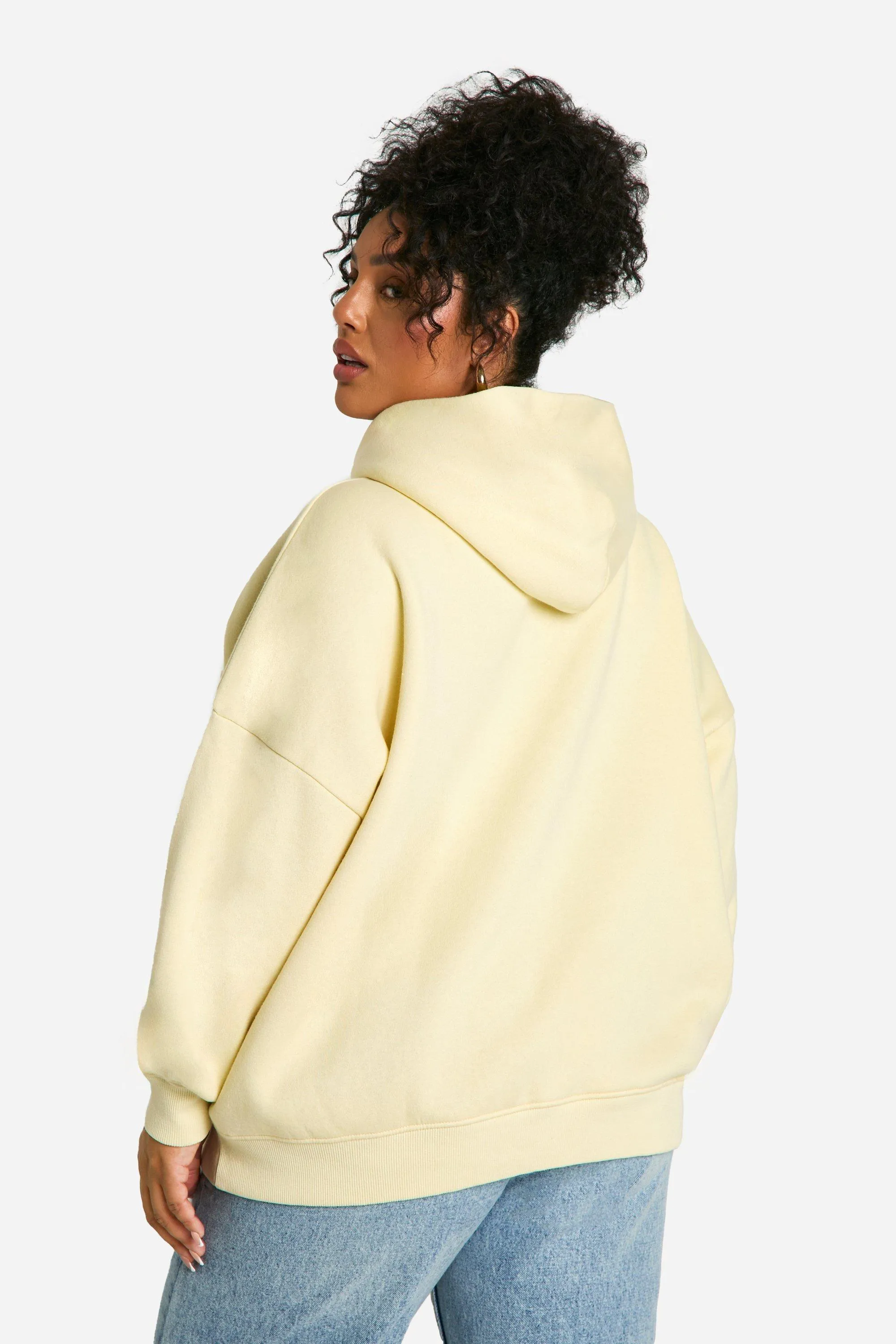 Hoodies & Sweatshirts | Plus Dsgn Bubble Puff Print Overdyed Oversized Hoodie | boohoo