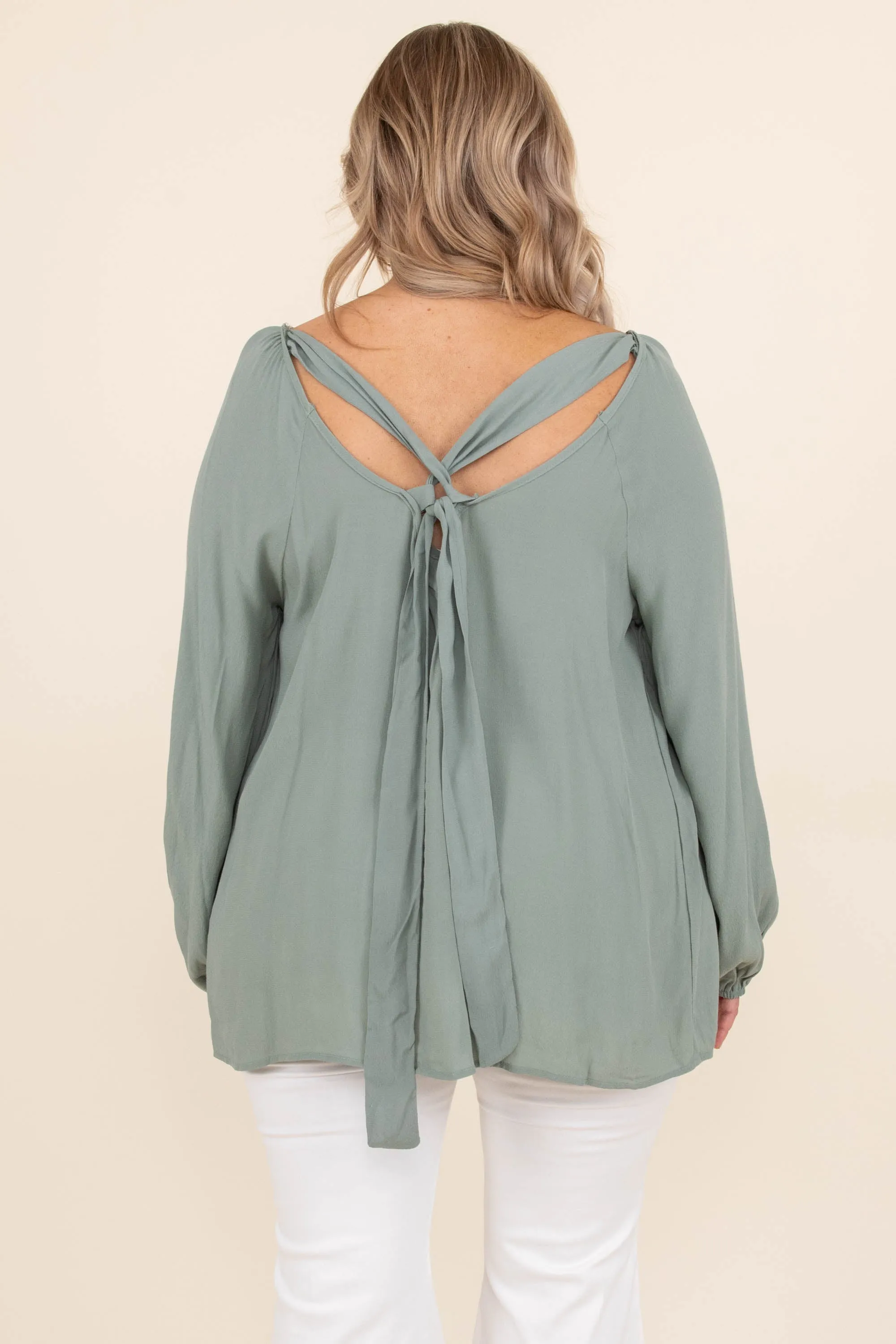 In My Head Blouse, Sage