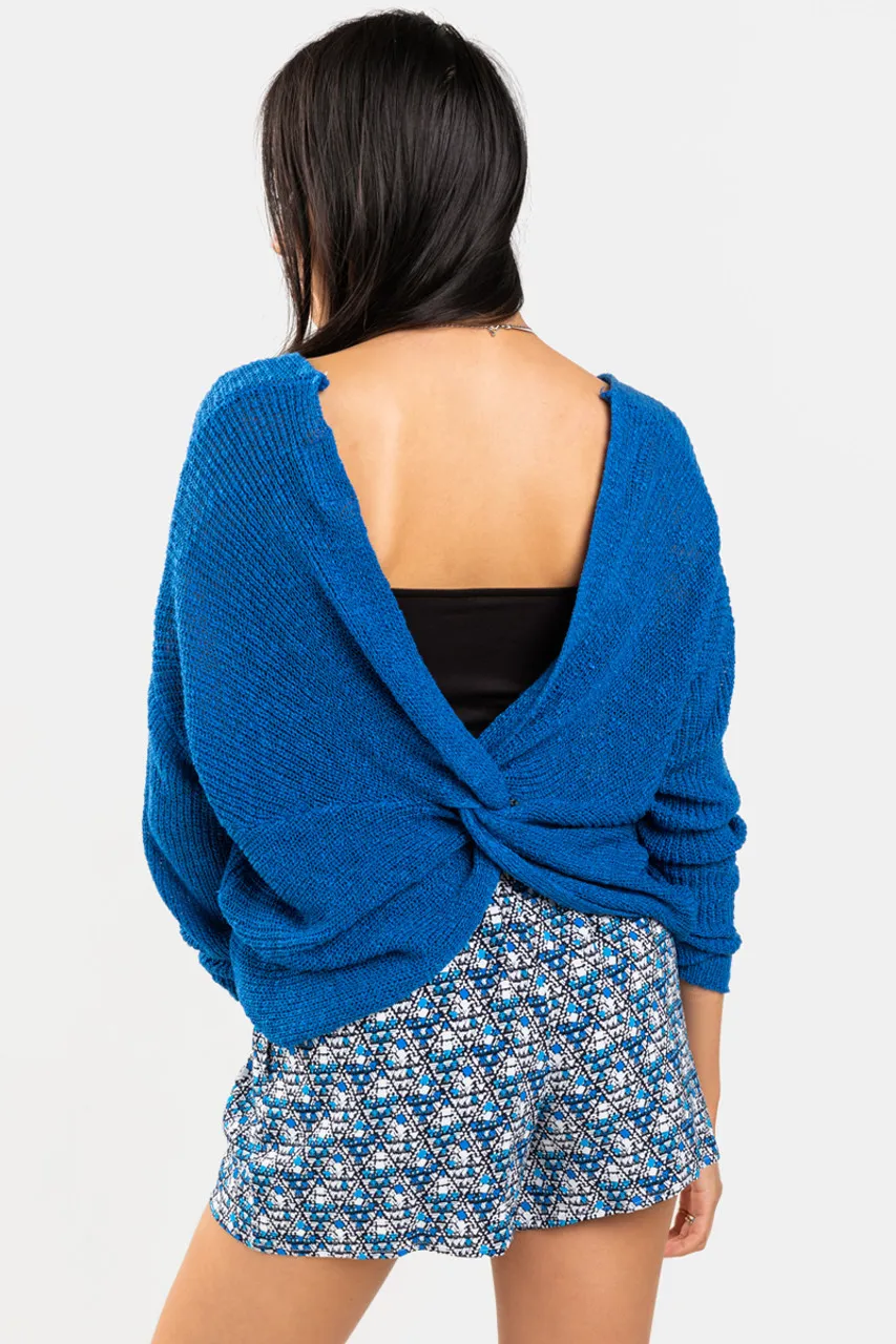 Irina Relaxed Knot Back Sweater