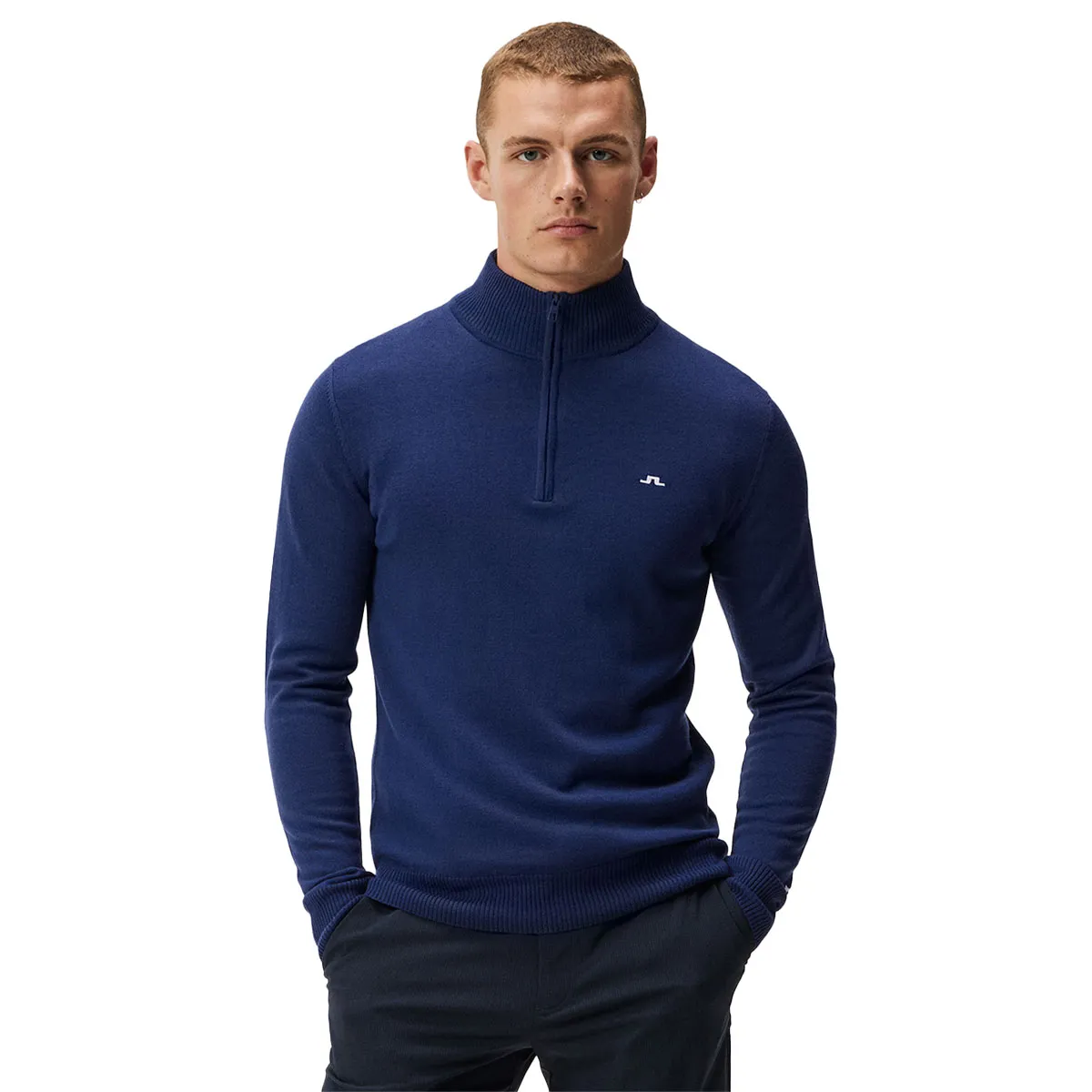 J.Lindeberg Men's Kian Tour Merino Half Zip Golf Midlayer