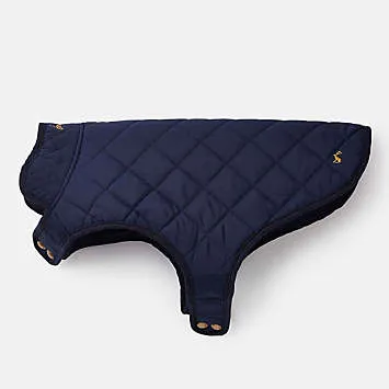 Joules Navy Quilted Dog Coat | Kaleidoscope