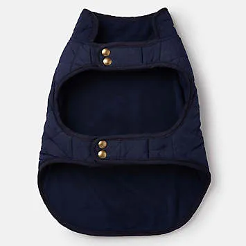 Joules Navy Quilted Dog Coat | Kaleidoscope