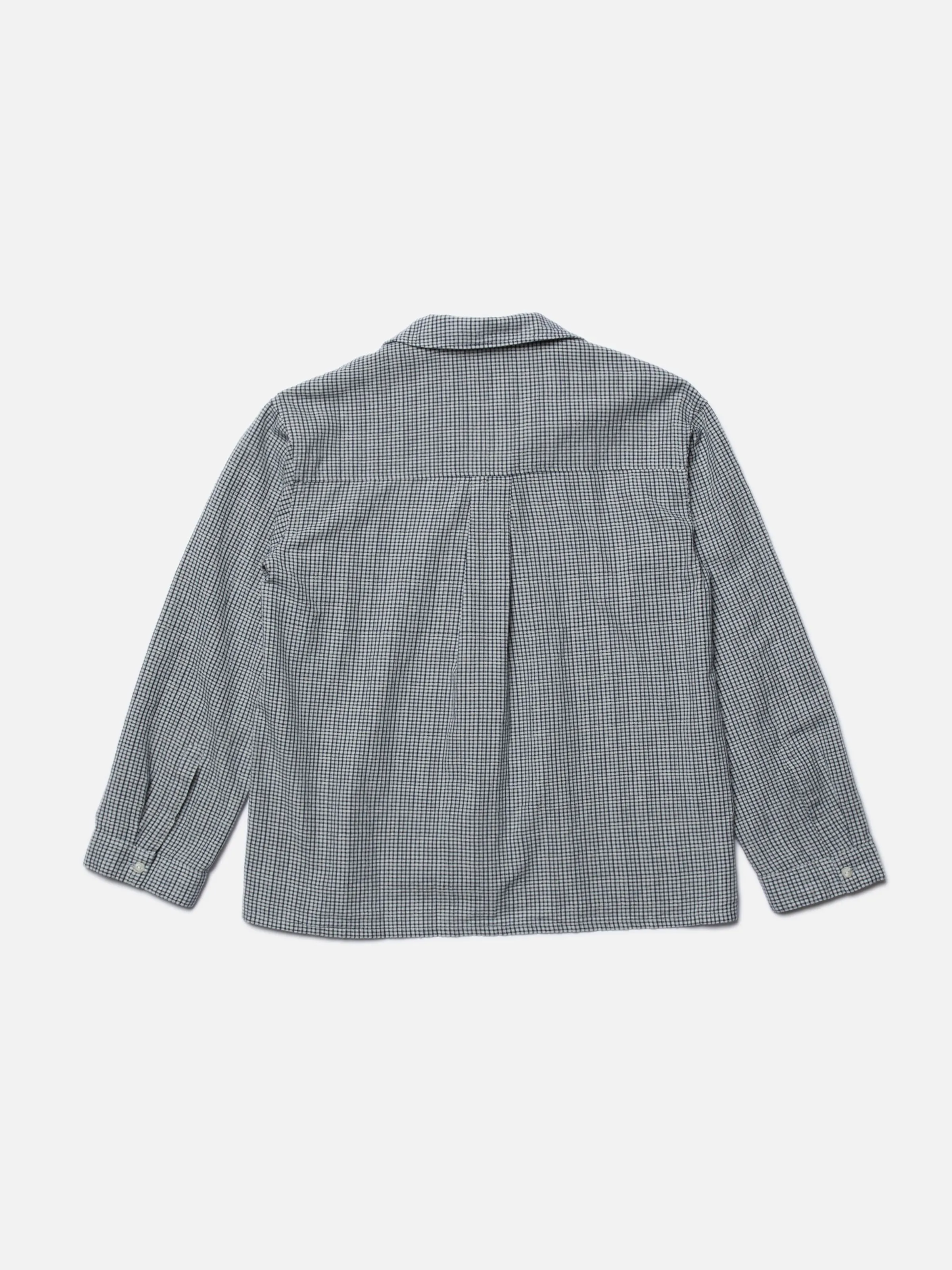 Juni Check Indigo Blouse Blue/Offwhite