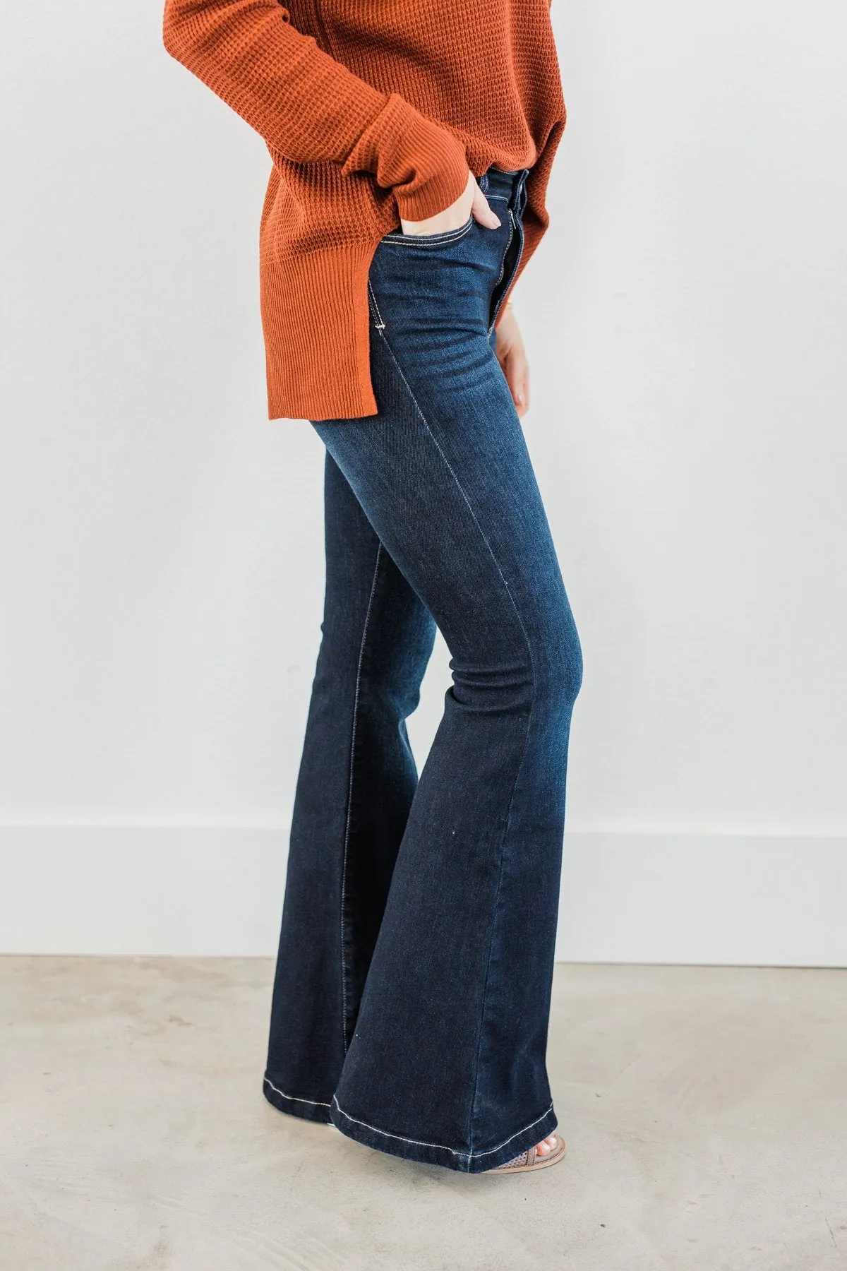 KanCan High Rise Flare Jeans- Hera Wash