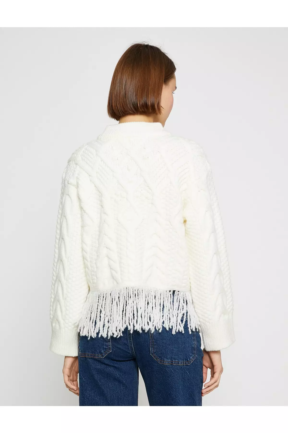 KOTON Tassel Knitted Sweater