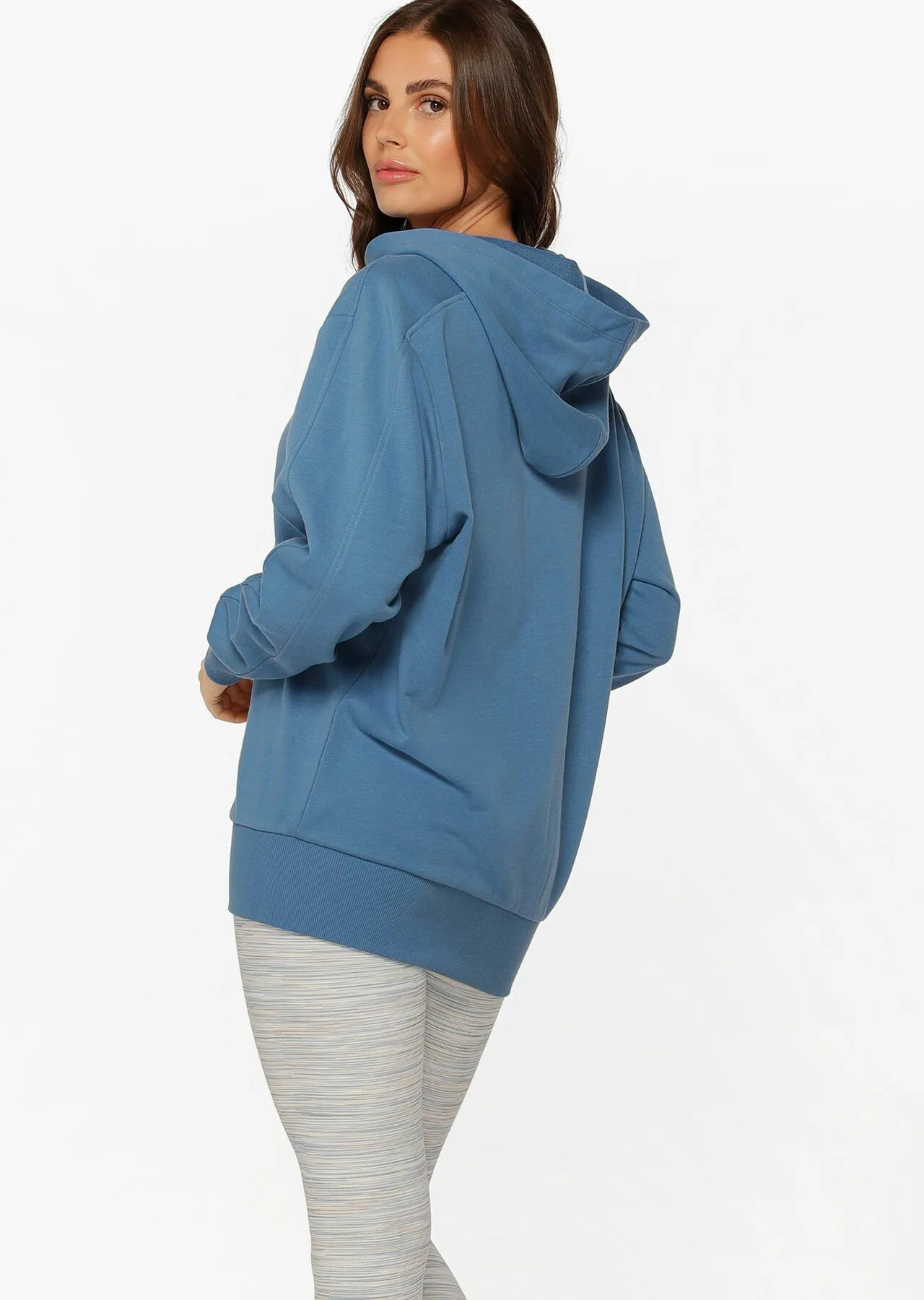 LJ Athletic Terry Zip Thru Hoodie | Blue | Jackets, Hoodies and Sweats | Lorna Jane Australia