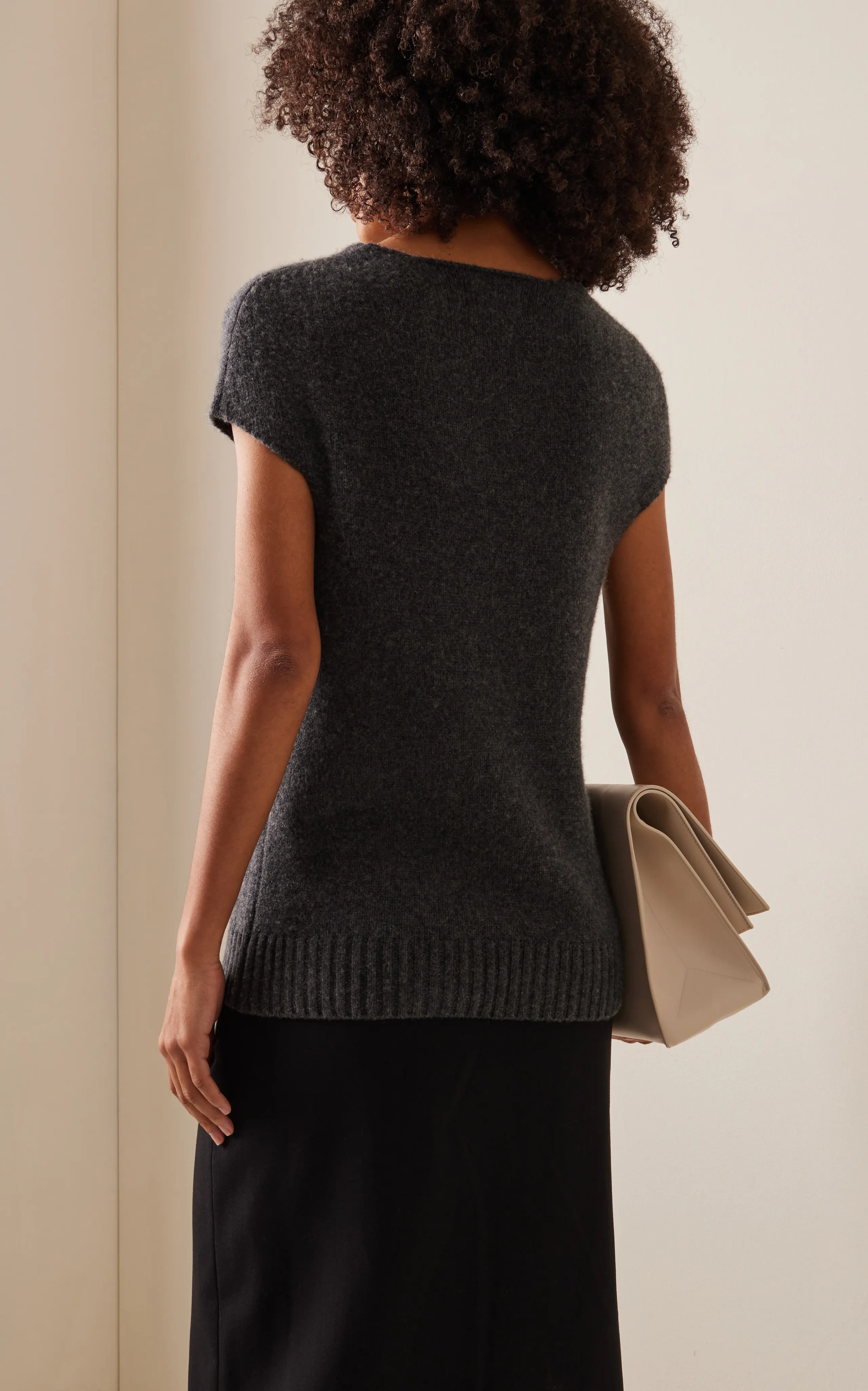 Loulou Studio Nereus Cap-Sleeve Knit Cashmere Sweater