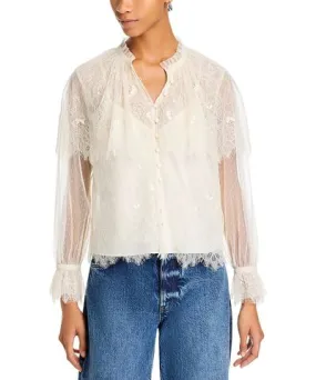 LoveShackFancy Duquette Lace Blouse