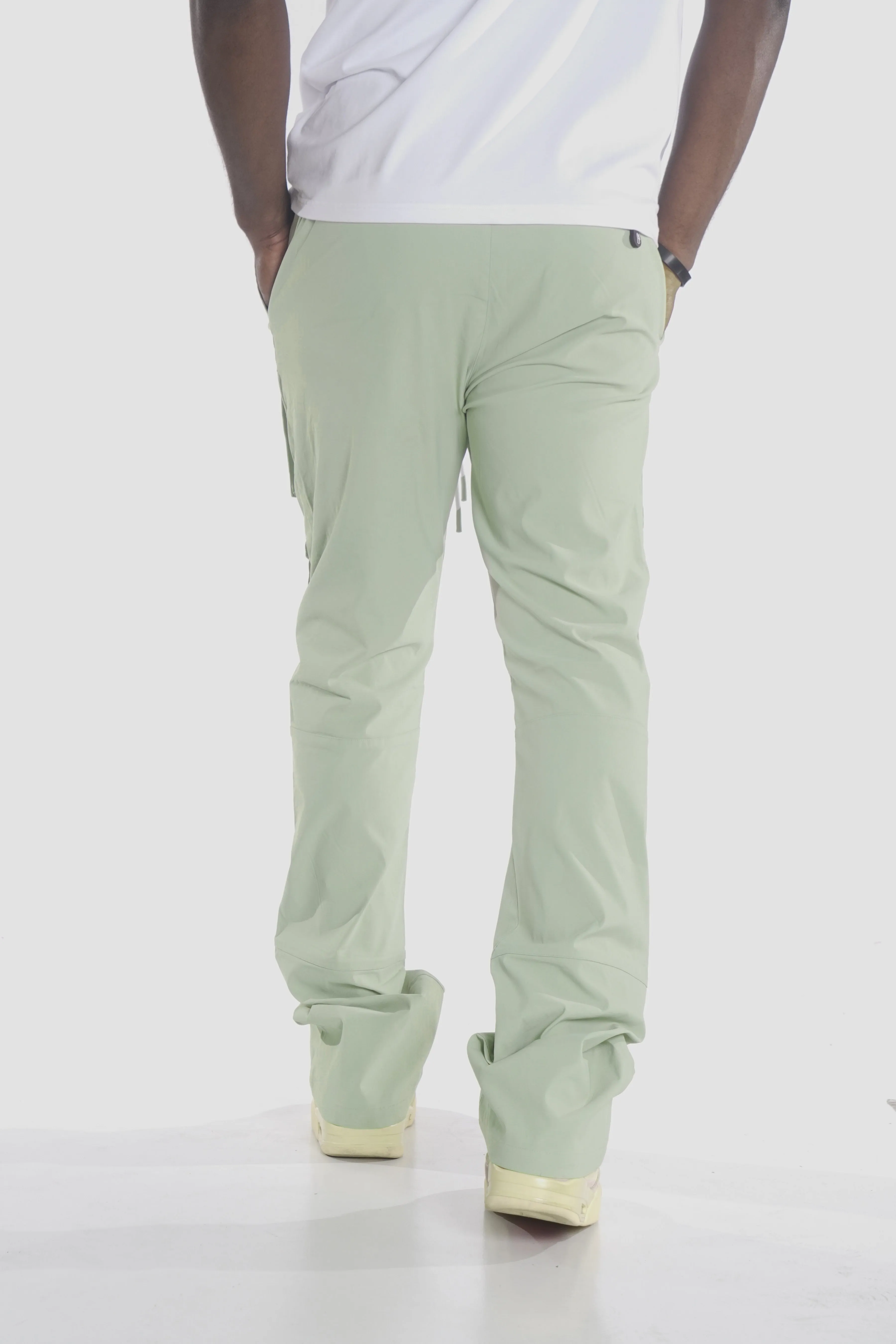 M1633 Colton 34” Stack Nylon/Spandex  Sweat Pants - Olive