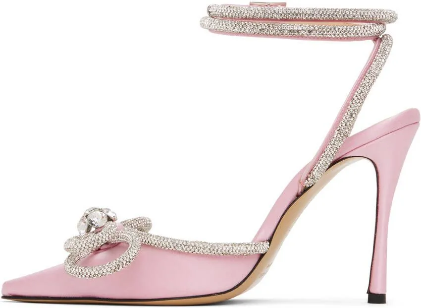 MACH & MACH Pink Double Bow 110 Heels